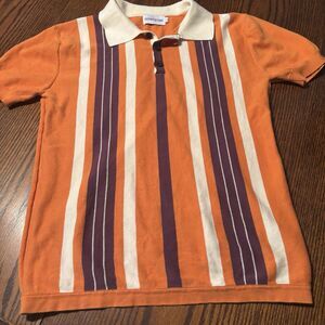 OxKnit Store Polo Shirt Mens Small Knit Short Sleeve Preppy Retro Tennis Prep S